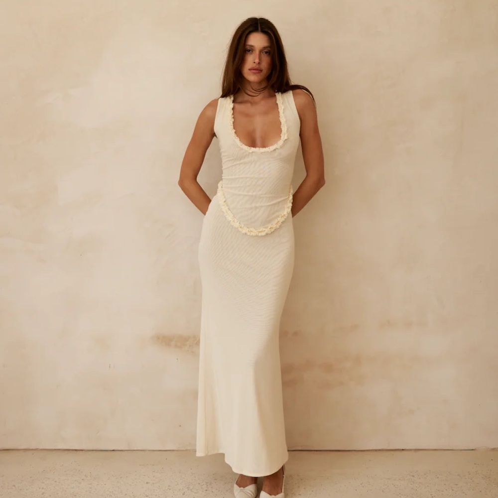 ✨ Amélie Teje “Miro” Maxi Dress in Butter ✨